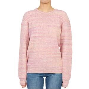 A.P.C. Women's Elsa Wool Blend Stripe Sweater Large Pink